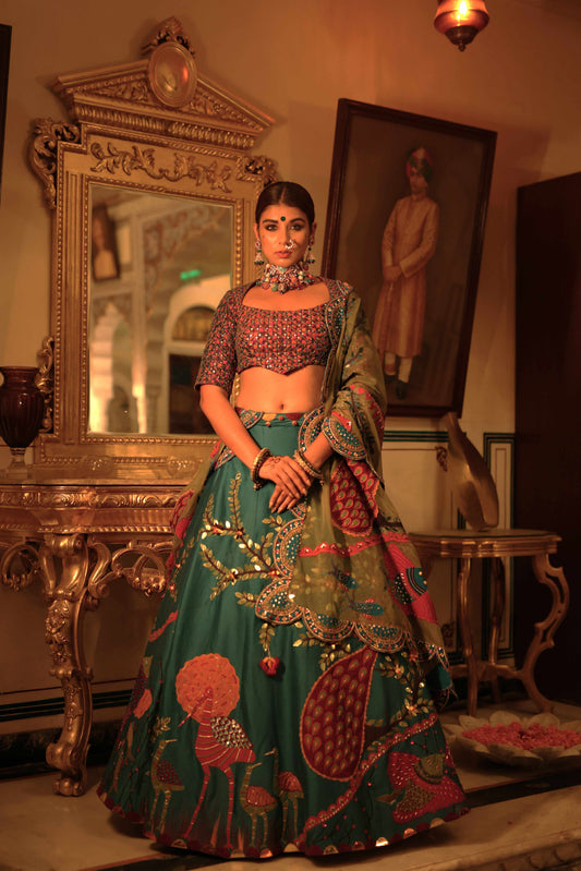 Peacock Lehenga