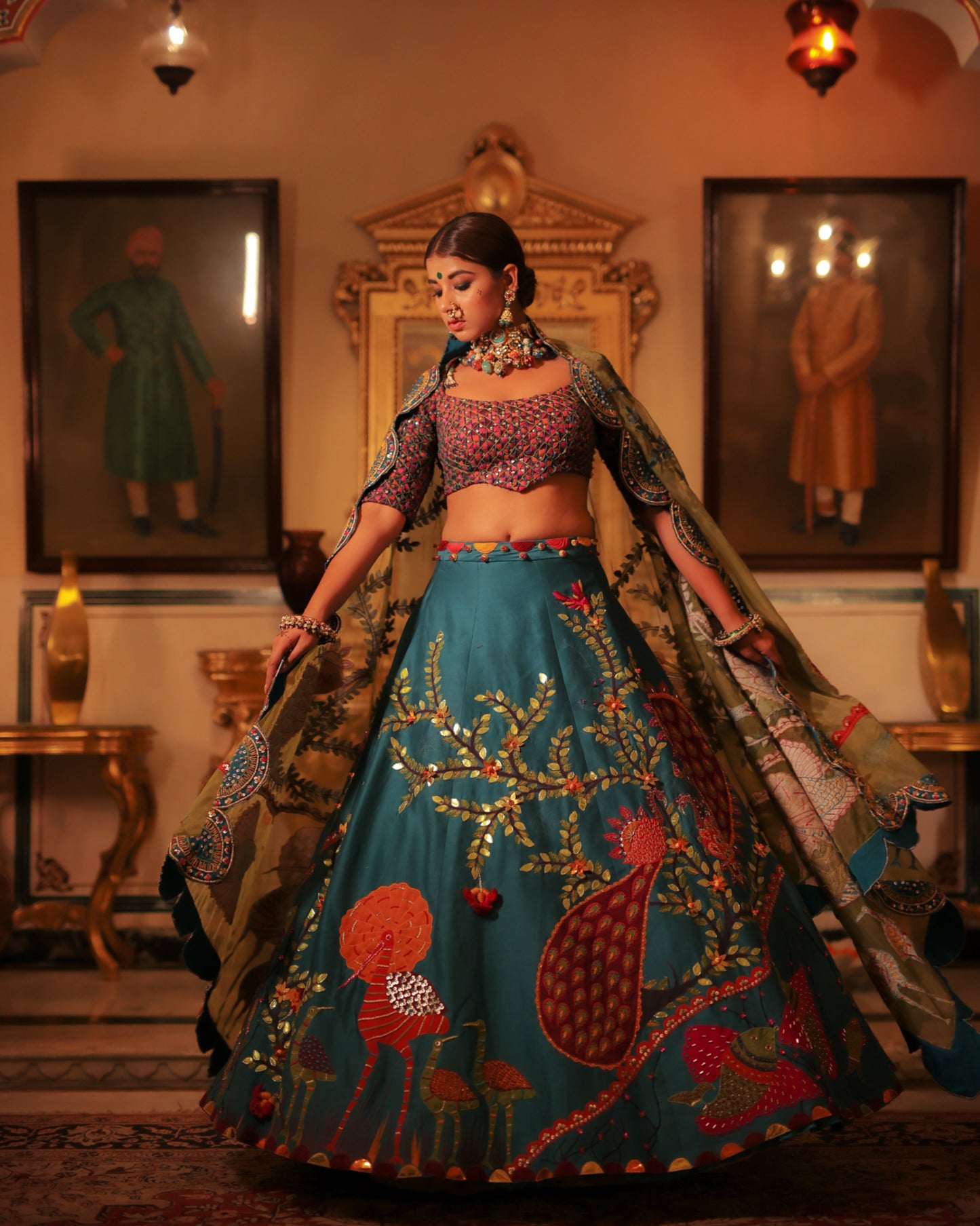 Peacock Lehenga