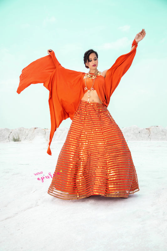 Tulle Lehenga