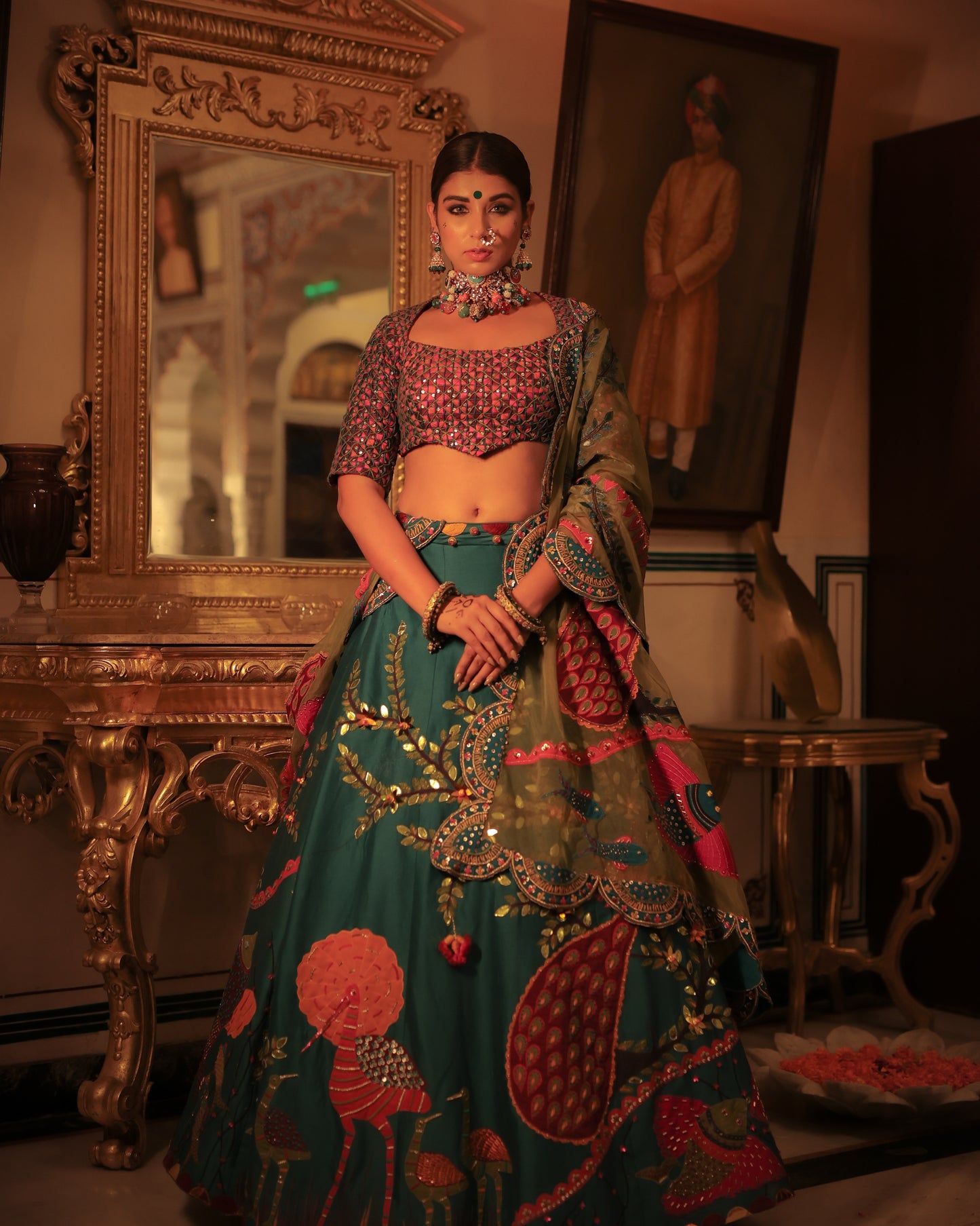 Peacock Lehenga