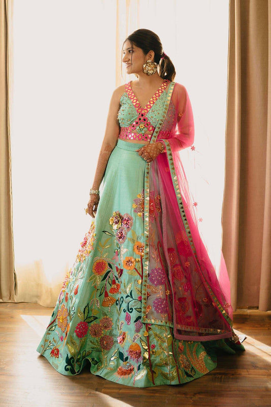 Multi Floral Lehenga
