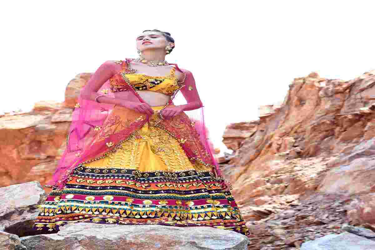 Ochre Nomad Lehenga
