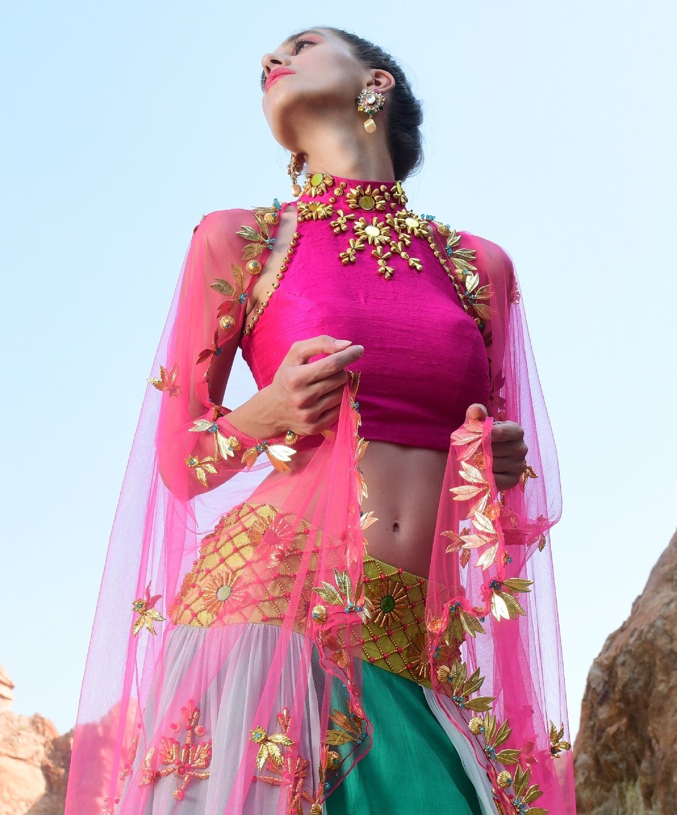 Multilayer Lehenga