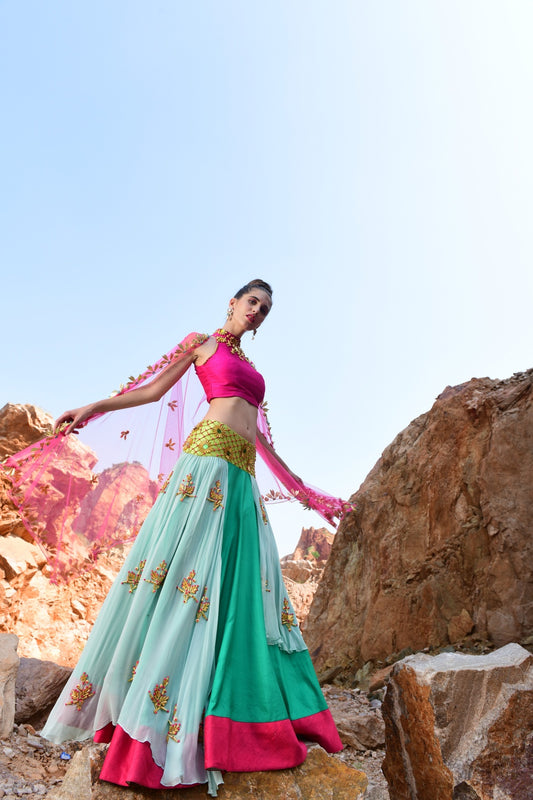 Multilayer Lehenga