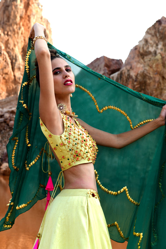 Golden hour Lehenga