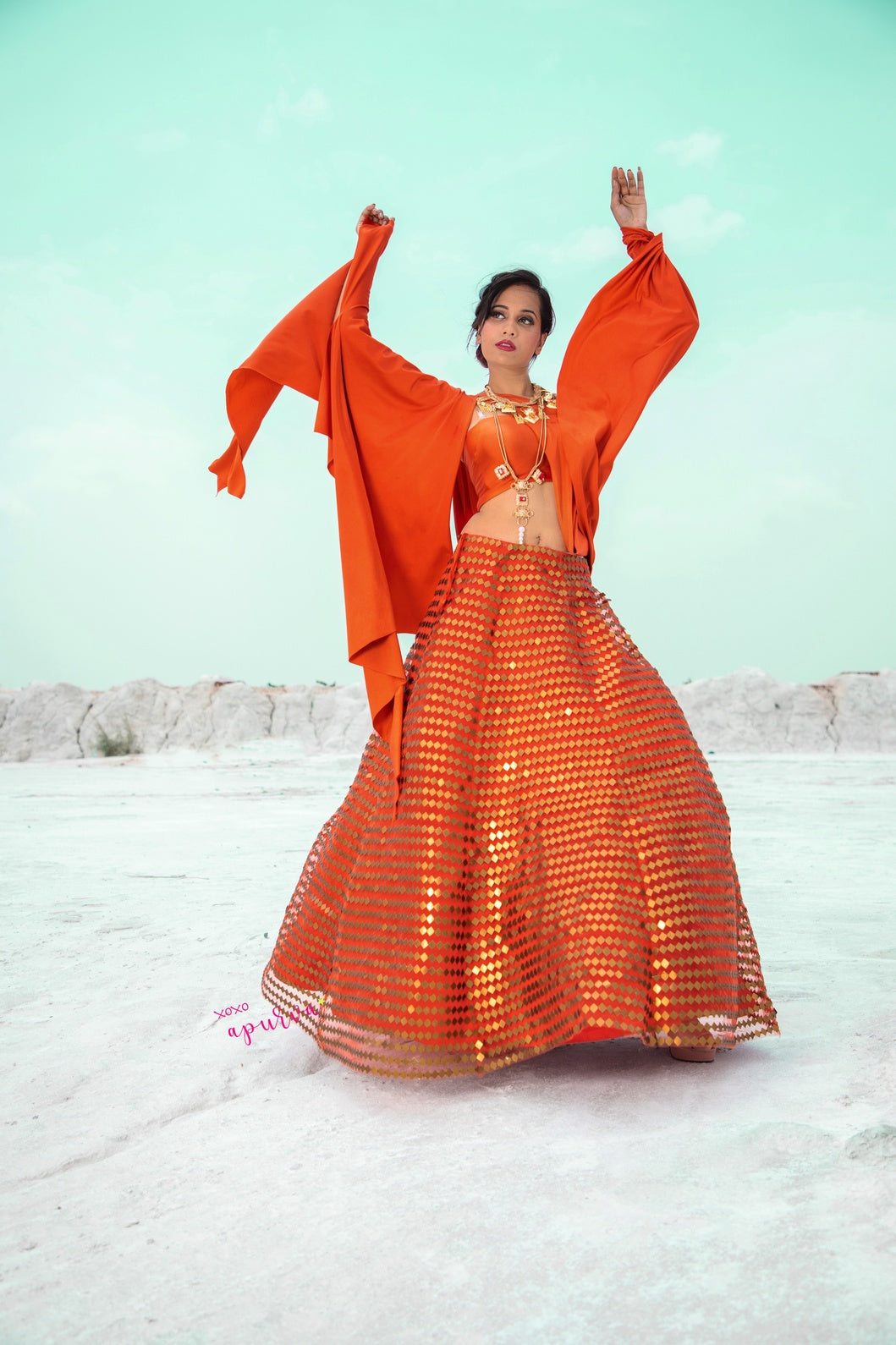 Tulle Lehenga