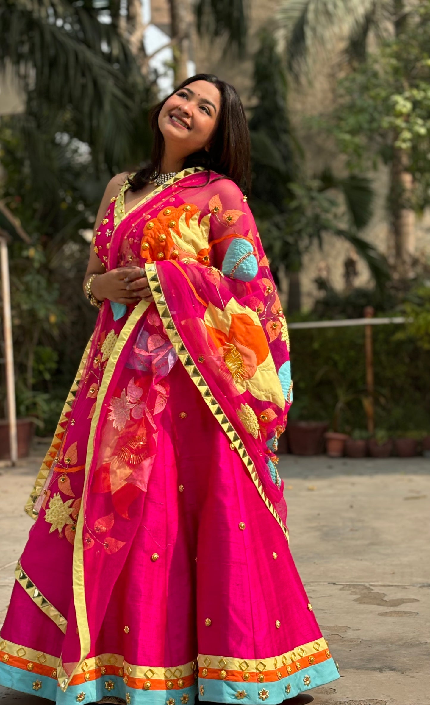 Fuchsia Chintz Lehenga