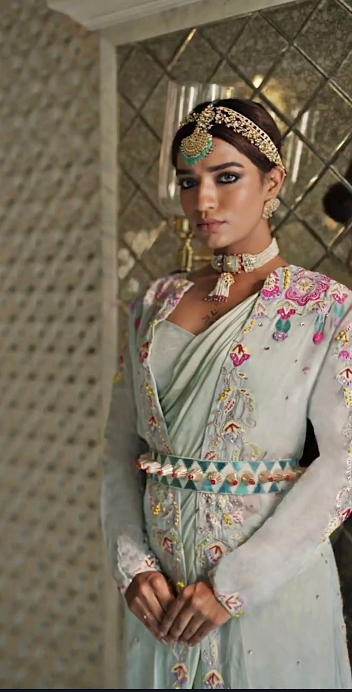 Sea Breeze Jacket Saree