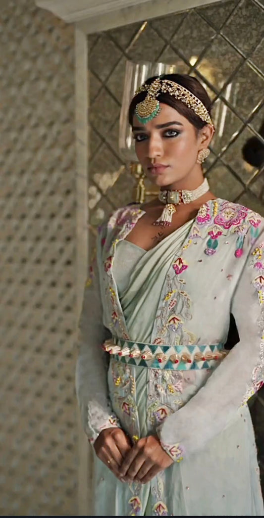Sea Breeze Jacket Saree