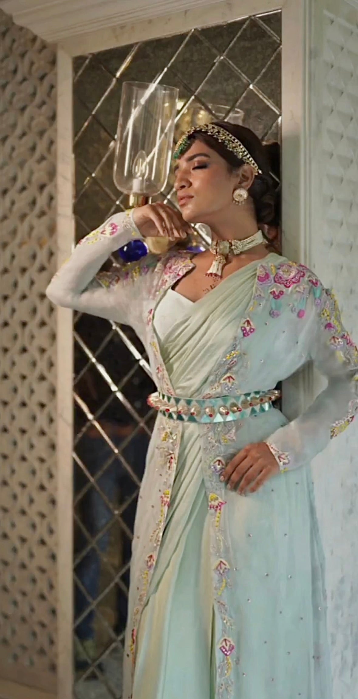 Sea Breeze Jacket Saree