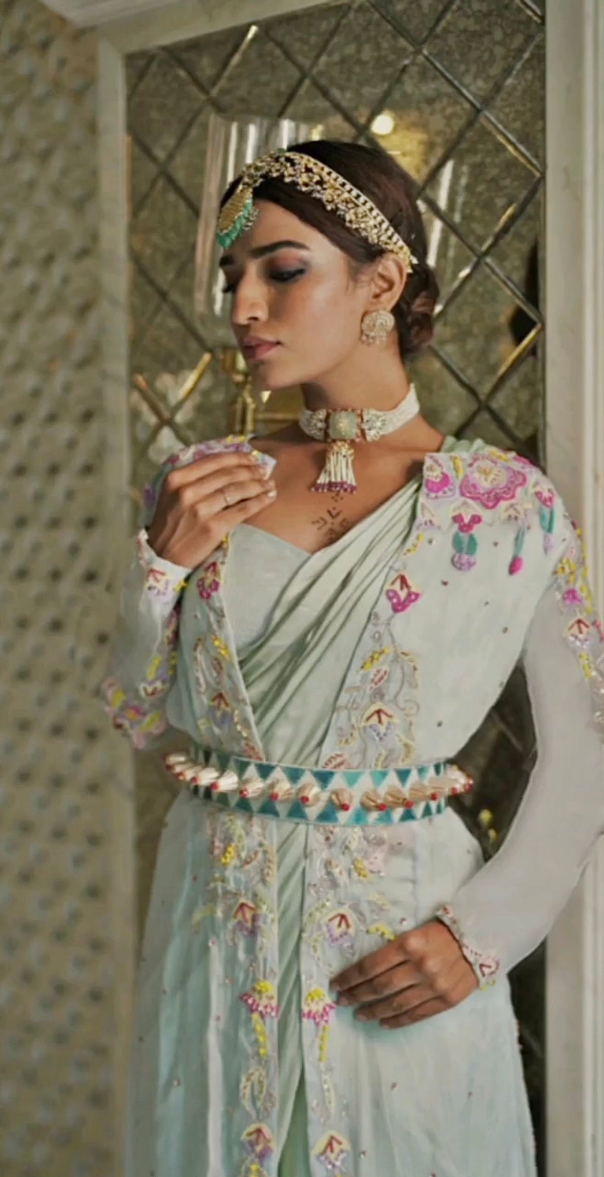 Sea Breeze Jacket Saree