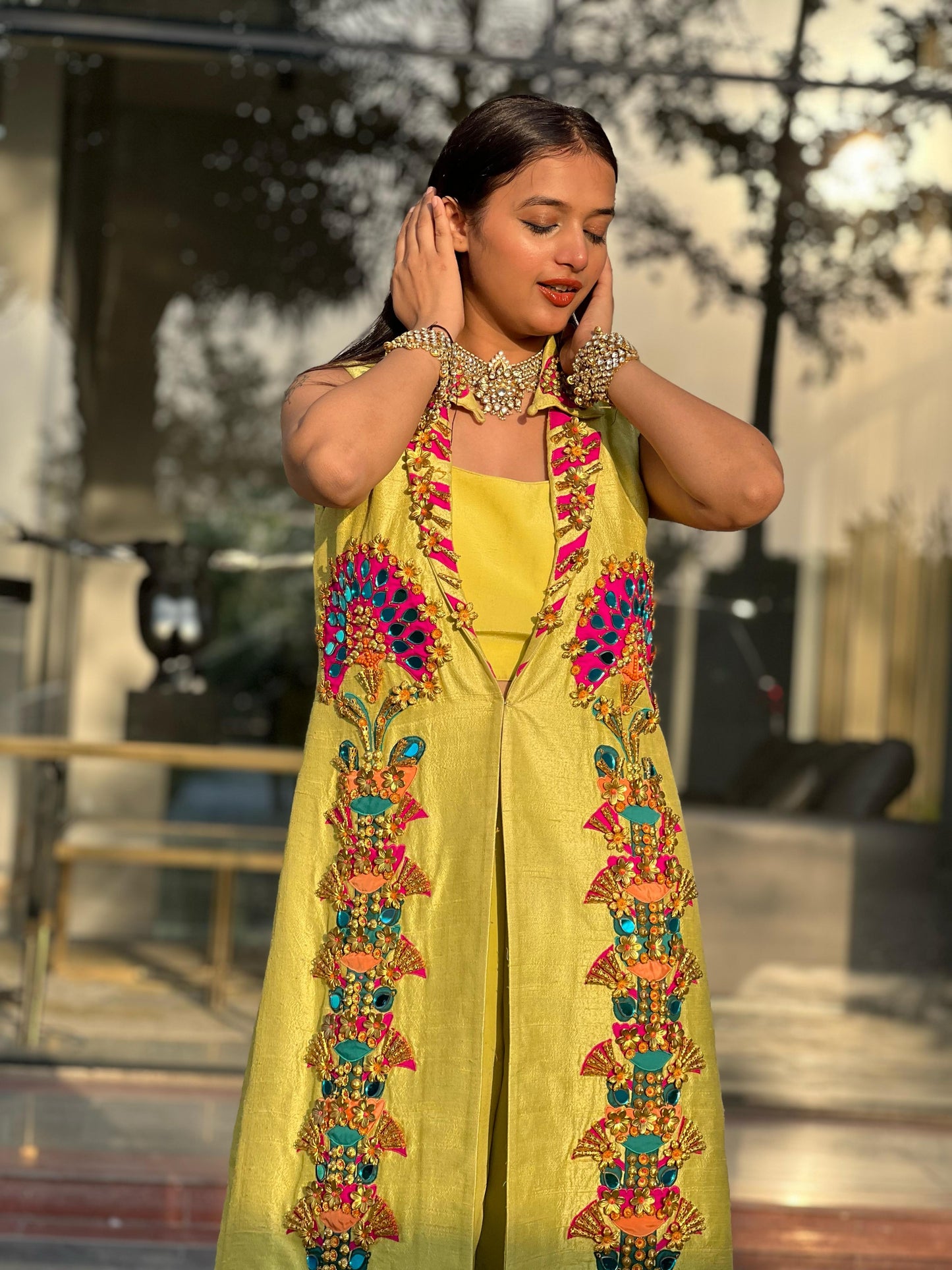 Lime Luxe Mirror Jacket Set