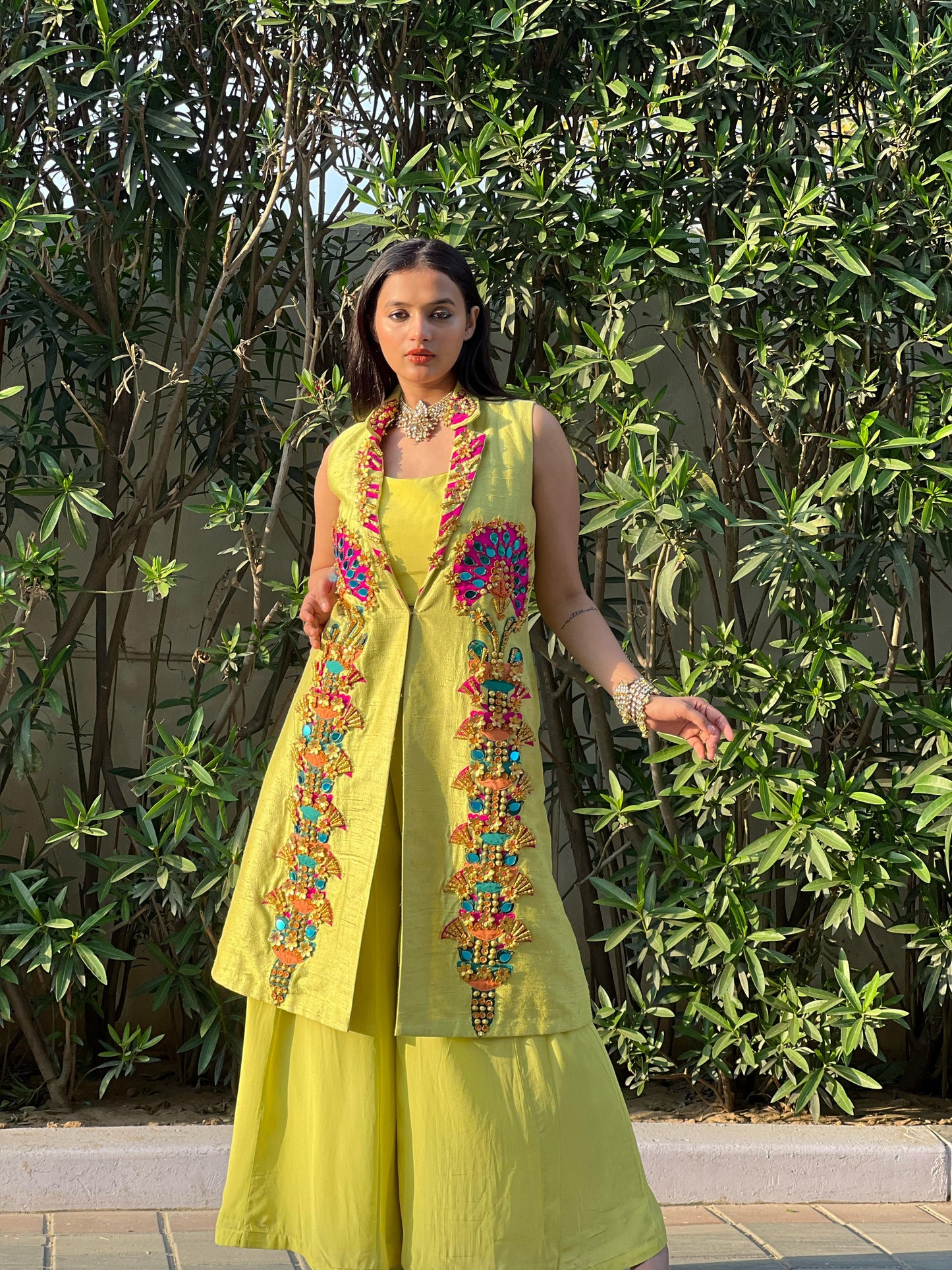 Lime Luxe Mirror Jacket Set