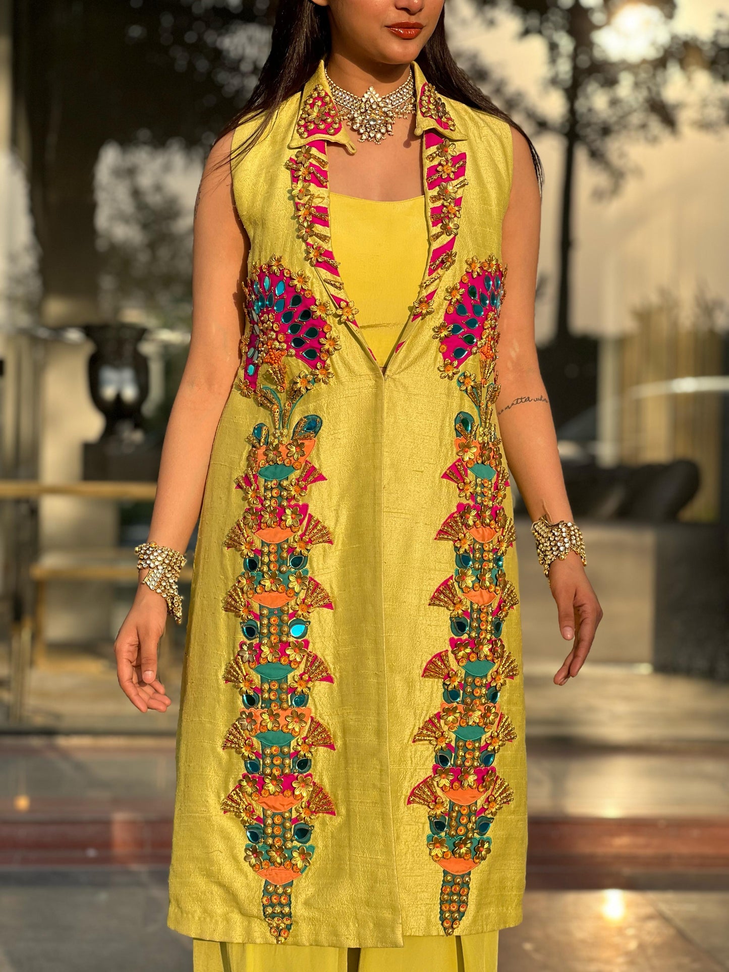 Lime Luxe Mirror Jacket Set