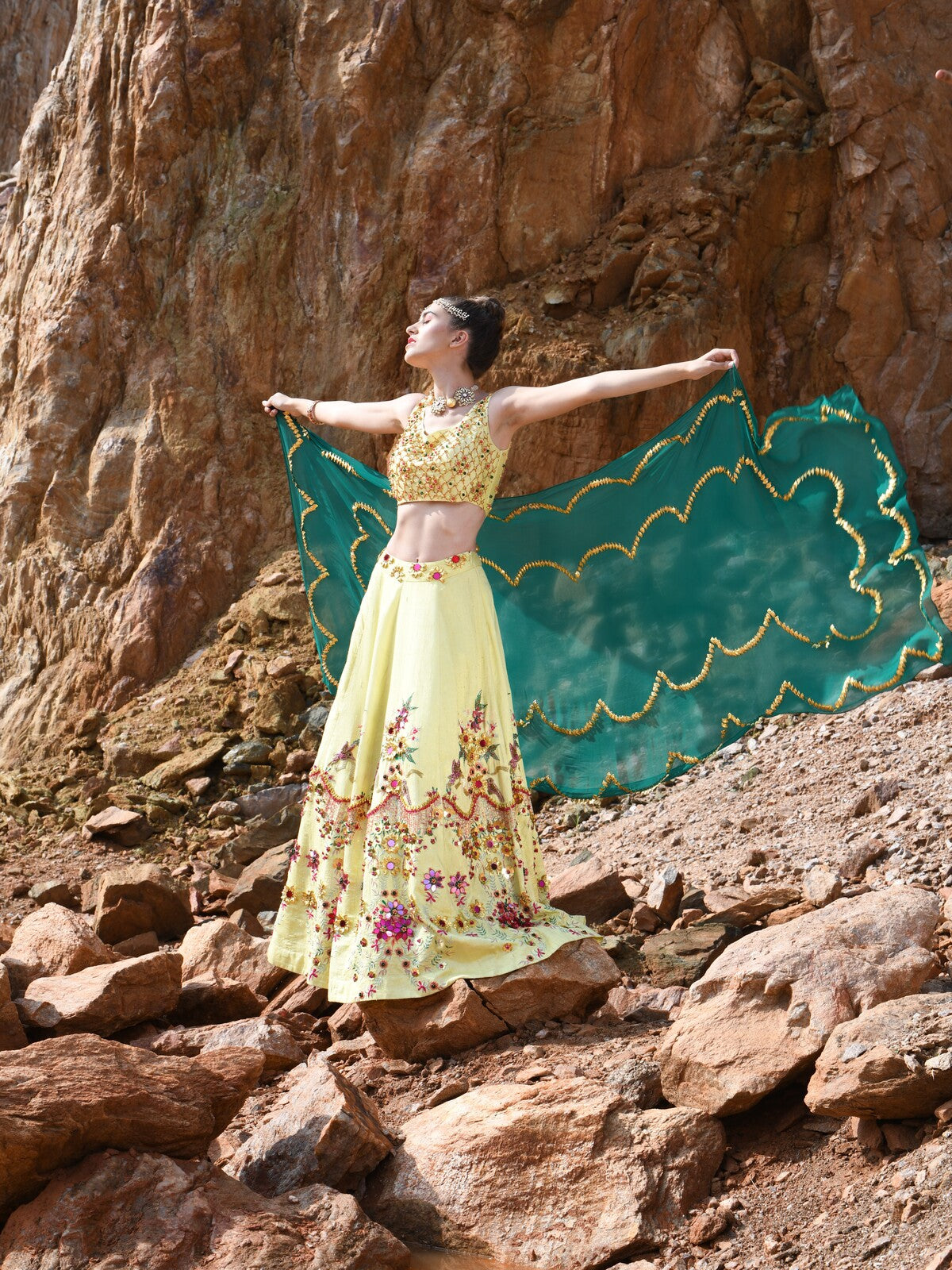 Golden hour Lehenga
