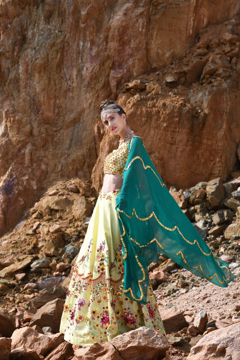 Golden hour Lehenga
